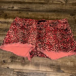 Rock and republic leopard print shorts